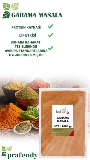 BUHARA TOPTAN GARAM MASALA 1 KG x 10 Ad - 10 KG