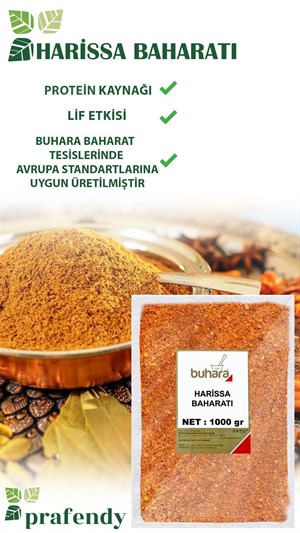 BUHARA TOPTAN HARİSSA BAHARATI 1 KG x 10 Ad - 10 KG