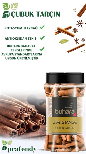 BUHARA TOPTAN KABUK TARÇIN 180 GR x 6 Ad. PET