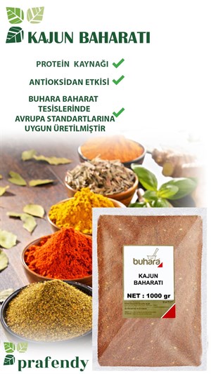 BUHARA TOPTAN KAJUN BAHARATI 1 KG x 10 Ad - 10 KG