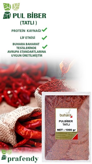 BUHARA TOPTAN PULBİBER TATLI 1 KG x 10 Ad - 10 KG