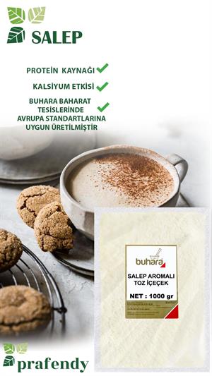 BUHARA TOPTAN SAHLEP AROMALI TOZ İÇECEK 1 KG x 10 Ad - 10 KG