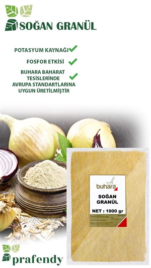 BUHARA TOPTAN SOĞAN GRANÜL 1 KG x 10 Ad - 10 KG