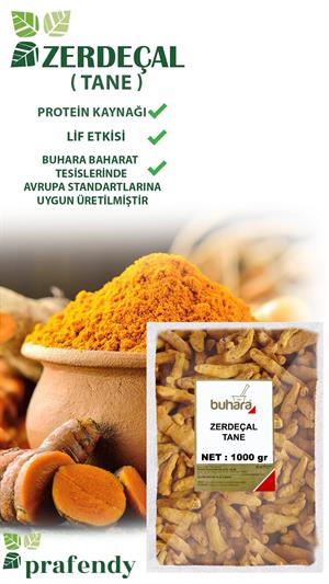 BUHARA TOPTAN ZERDEÇAL TANE 1 KG x 10 Ad - 10 KG