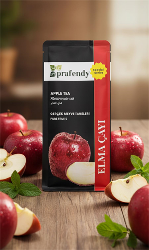 PRAFENDY ELMA ÇAYI - GERÇEK MEYVE TANELİ 250 GR
