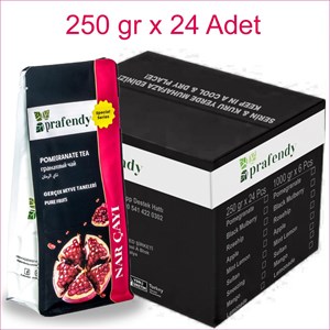 PRAFENDY NAR ÇAYI GERÇEK MEYVE TANELİ 250 gr x 24 Ad. - PRAFENDY