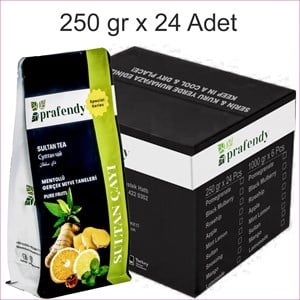 PRAFENDY SULTAN ÇAYI GERÇEK MEYVE TANELİ 250 gr x 24 Ad. - PRAFENDY