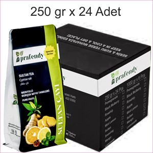 PRAFENDY SULTAN ÇAYI GERÇEK MEYVE TANELİ 250 gr x 24 Ad. - PRAFENDY