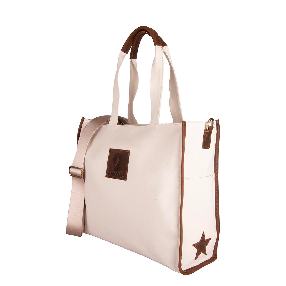 Kanvas Çanta Ekru Büyük Boy