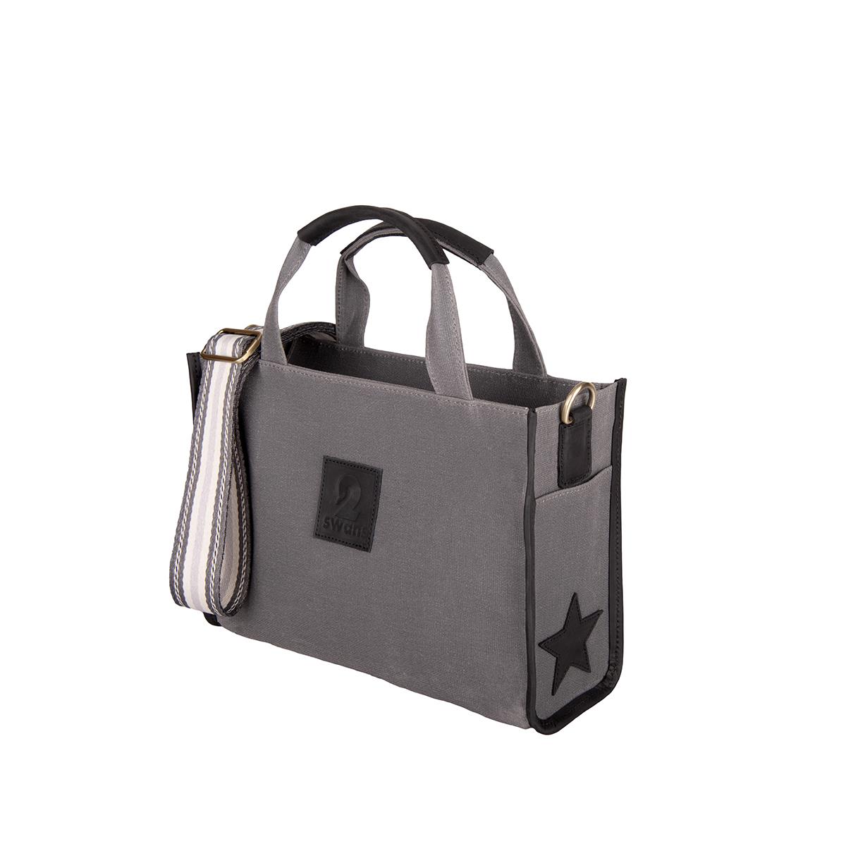 Kanvas Çanta Gri Küçük Boy