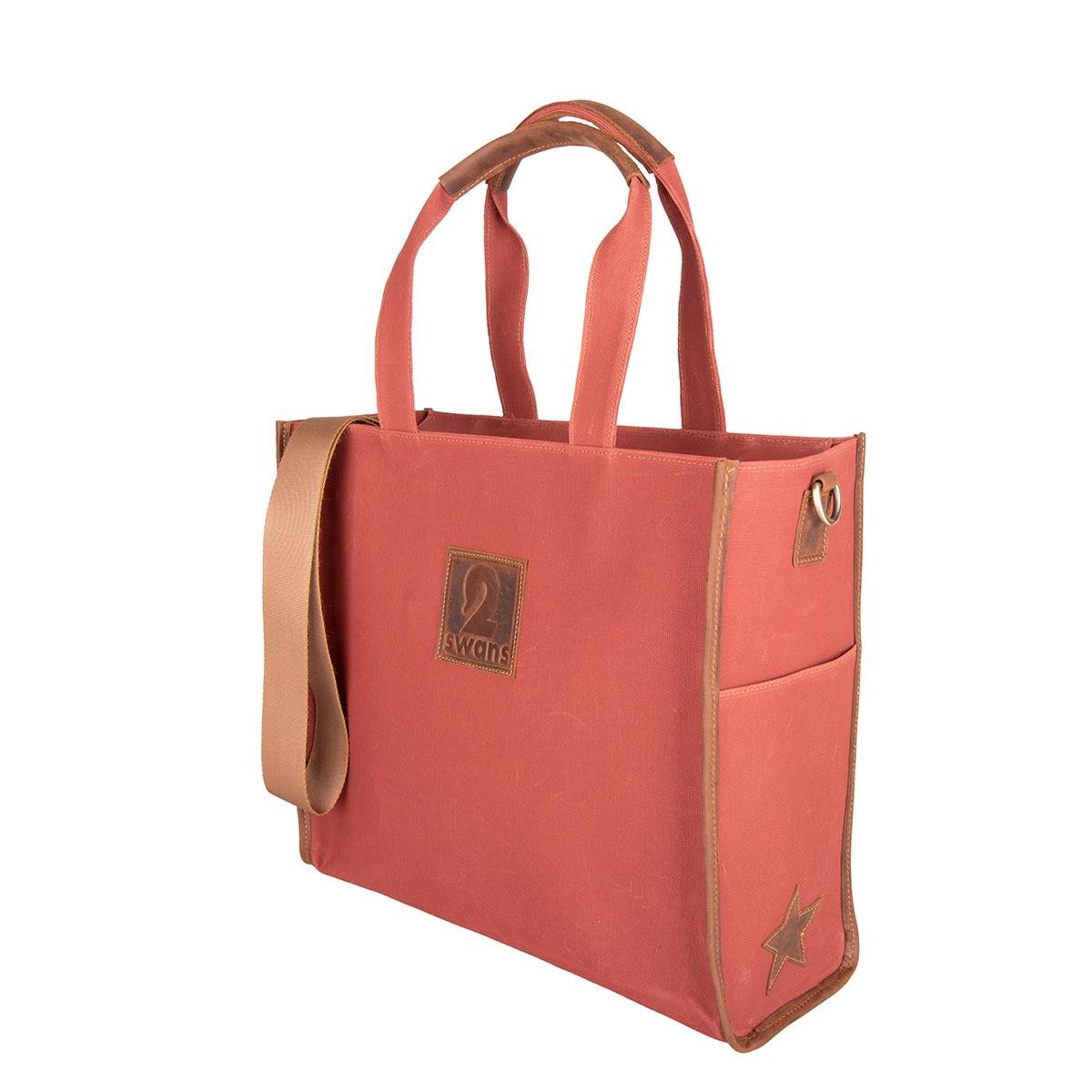 Kanvas Çanta Kiremit Büyük Boy