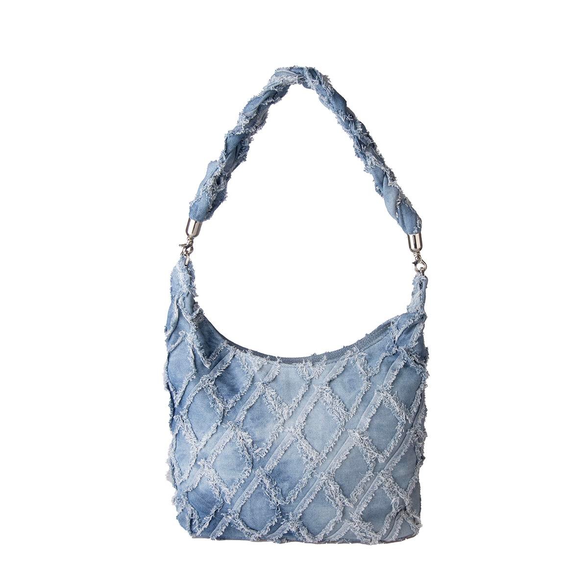 Kot Omuz Çantası Açık Mavi