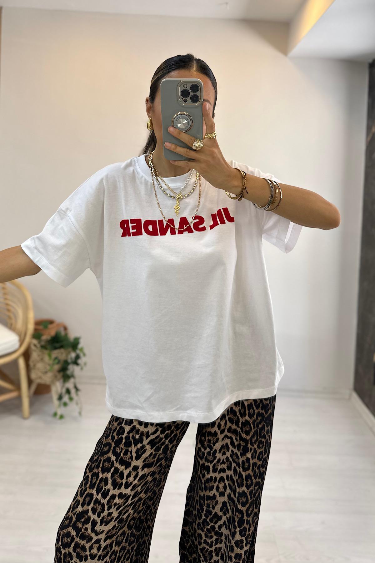 Oversize Tshırt - Beyaz