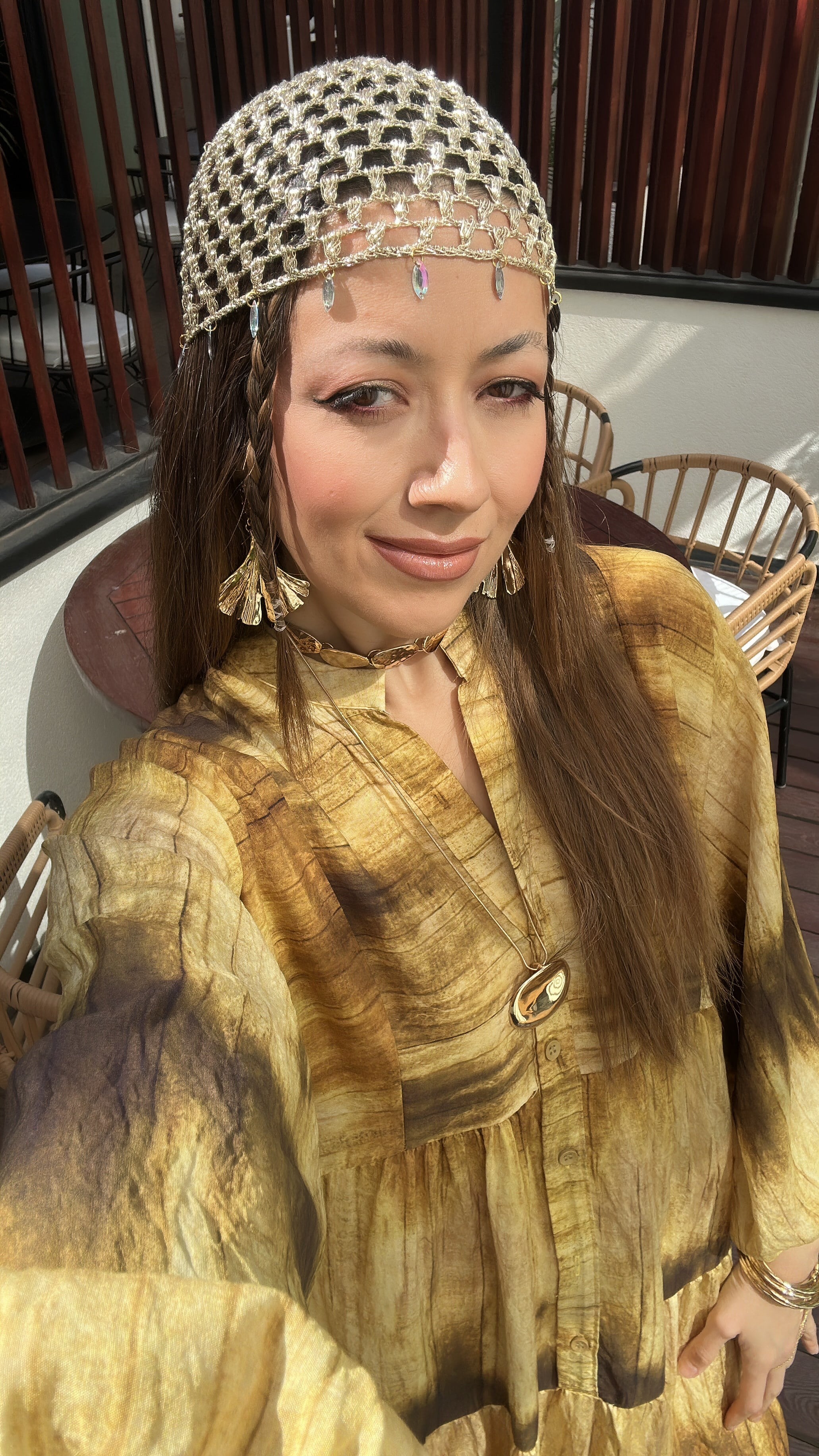 Saç Filesi  Taşlı - Gold