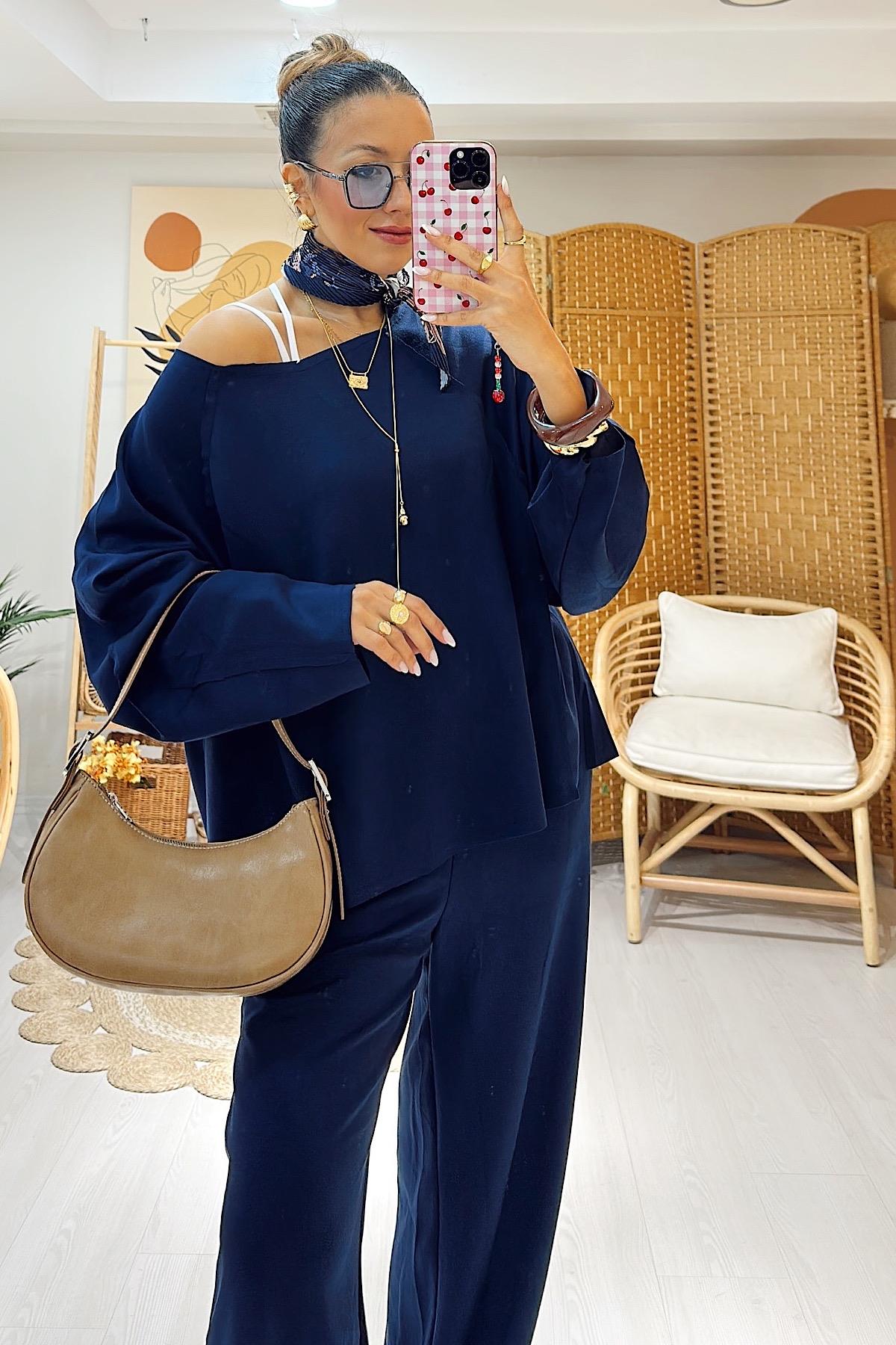 Modal Dikiş Detay Takım- Laci