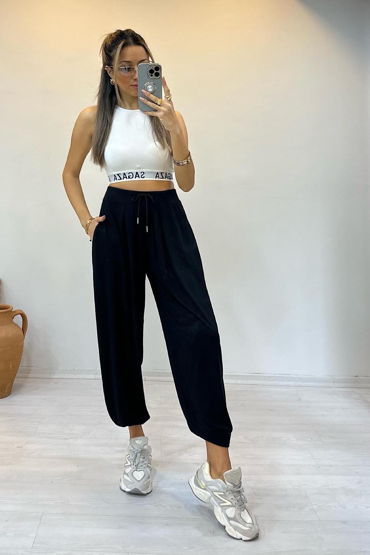 Modal Şalvar - Siyah