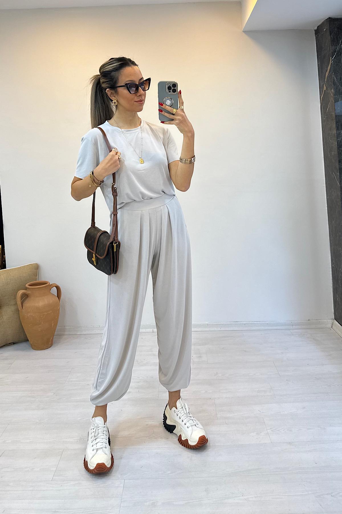 Modal Şalvar Takım - Kemik