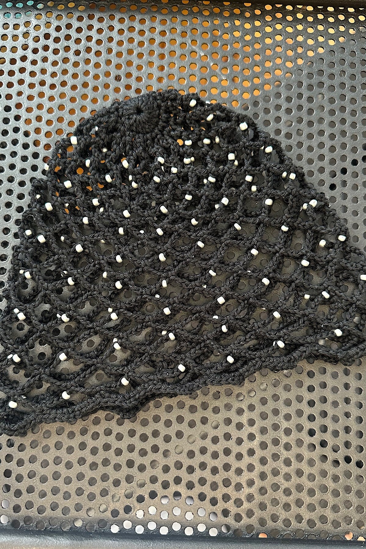 Saç Filesi Boncuklu -Siyah