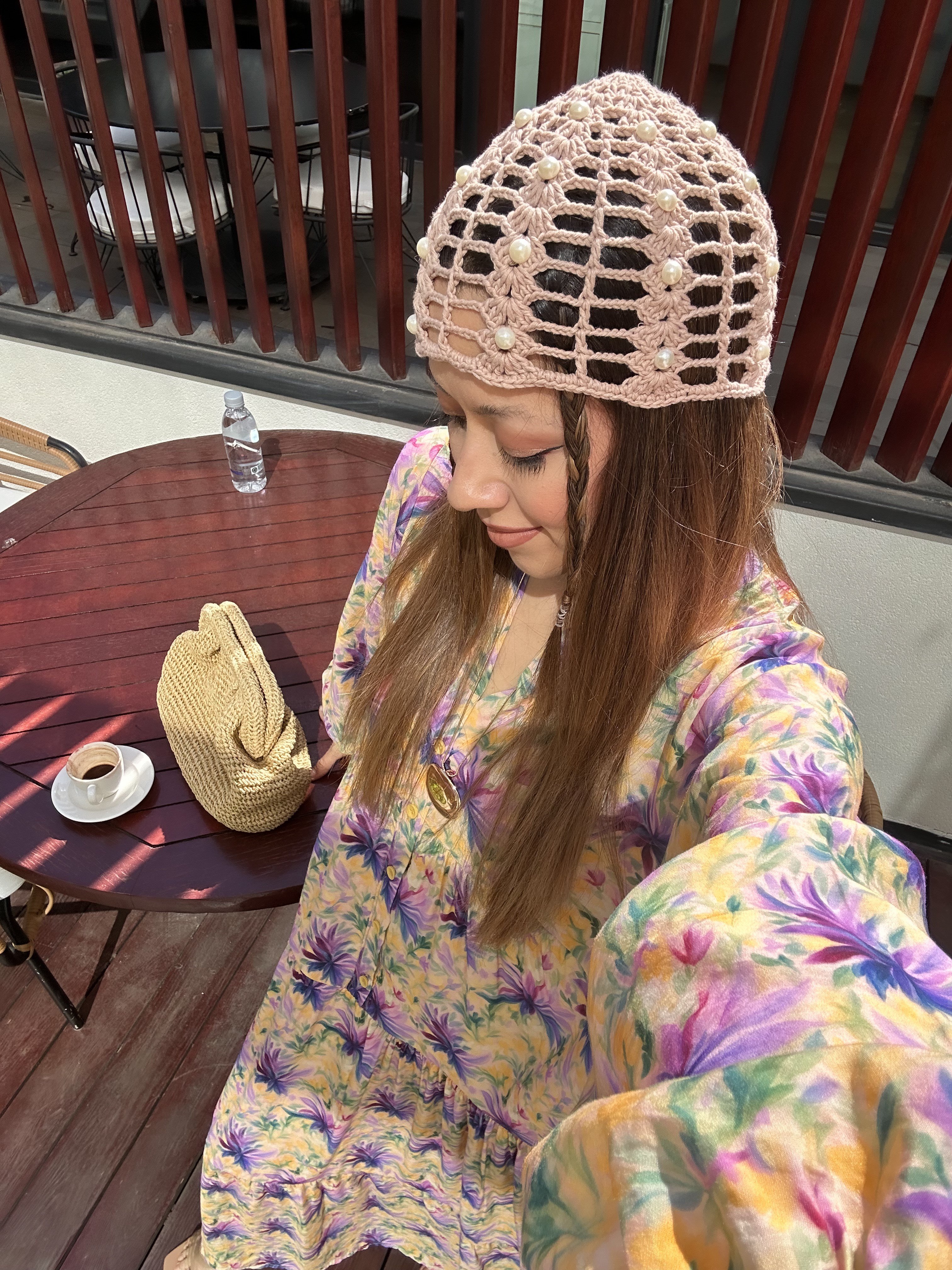 Saç Filesi İncili - Bej