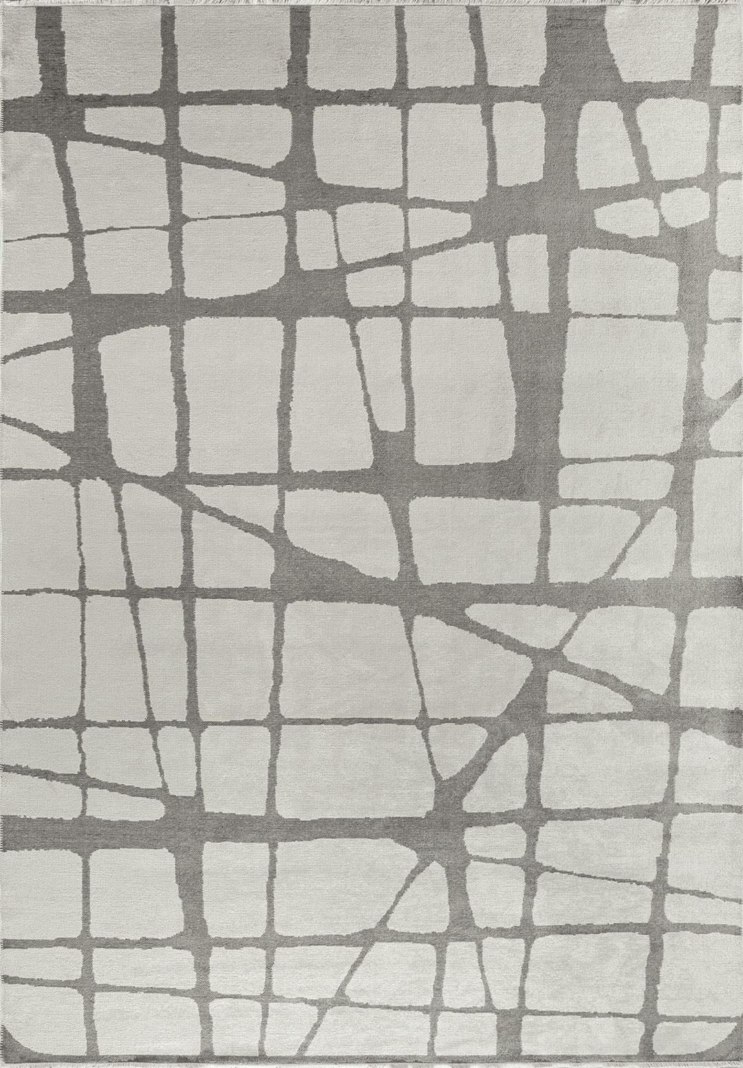 WEB GREY - ECRU RUG