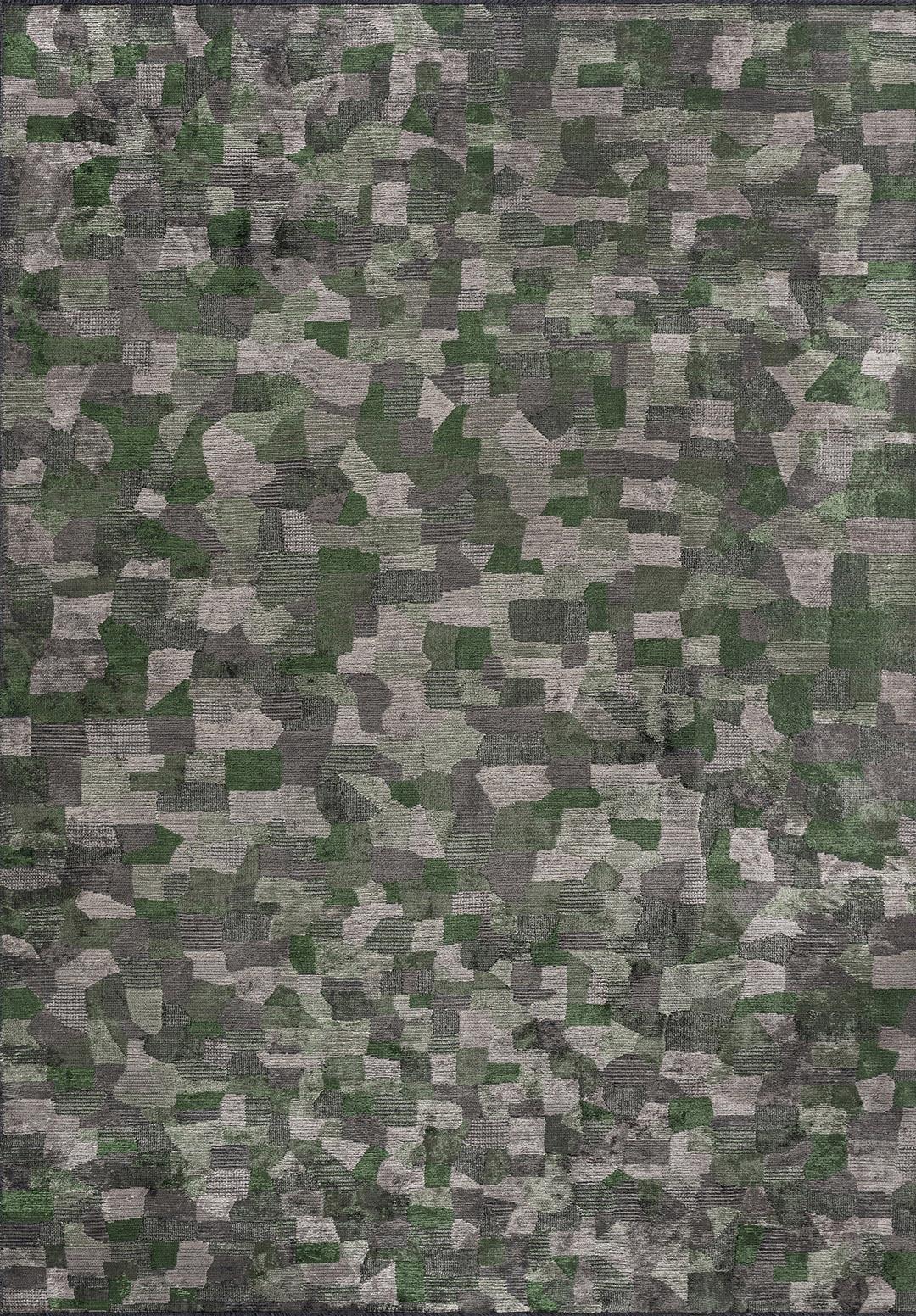DUNE BEIGE - ANTHRACITE - FOREST GREEN RUG