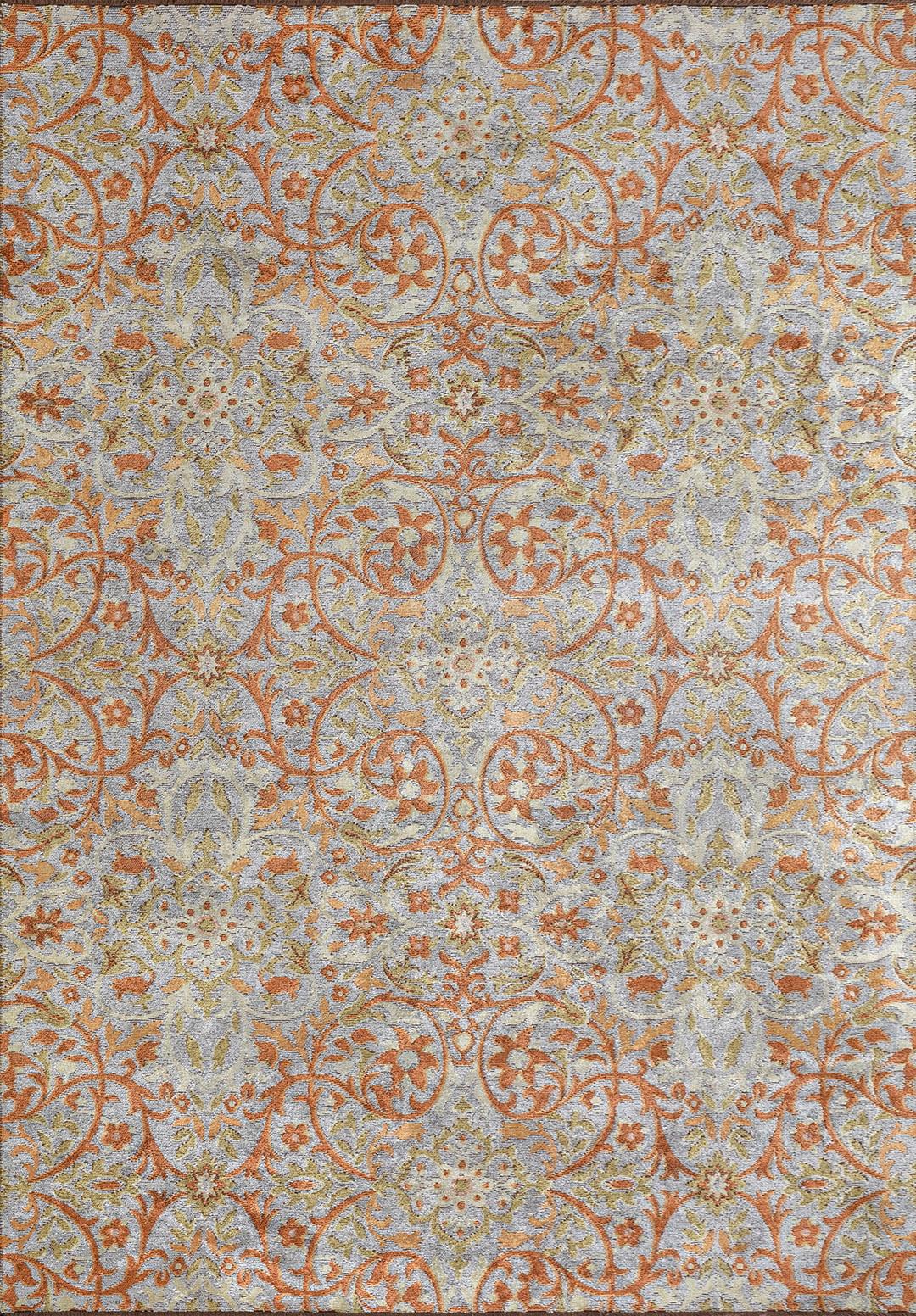 VIOLETTA ICE BLUE - OLIVE GREEN - TERRA RUG