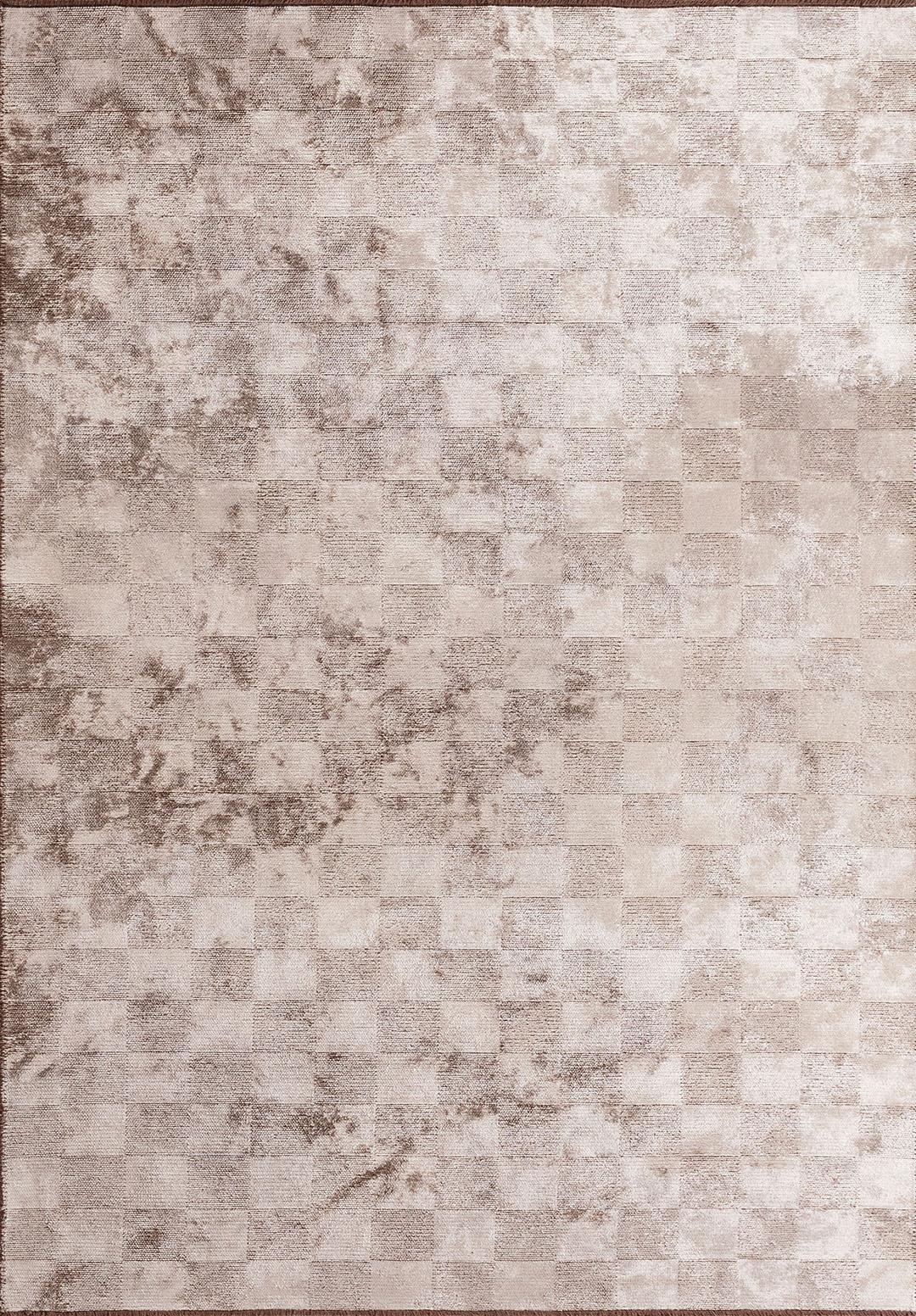 CHECKERS CREAM RUG