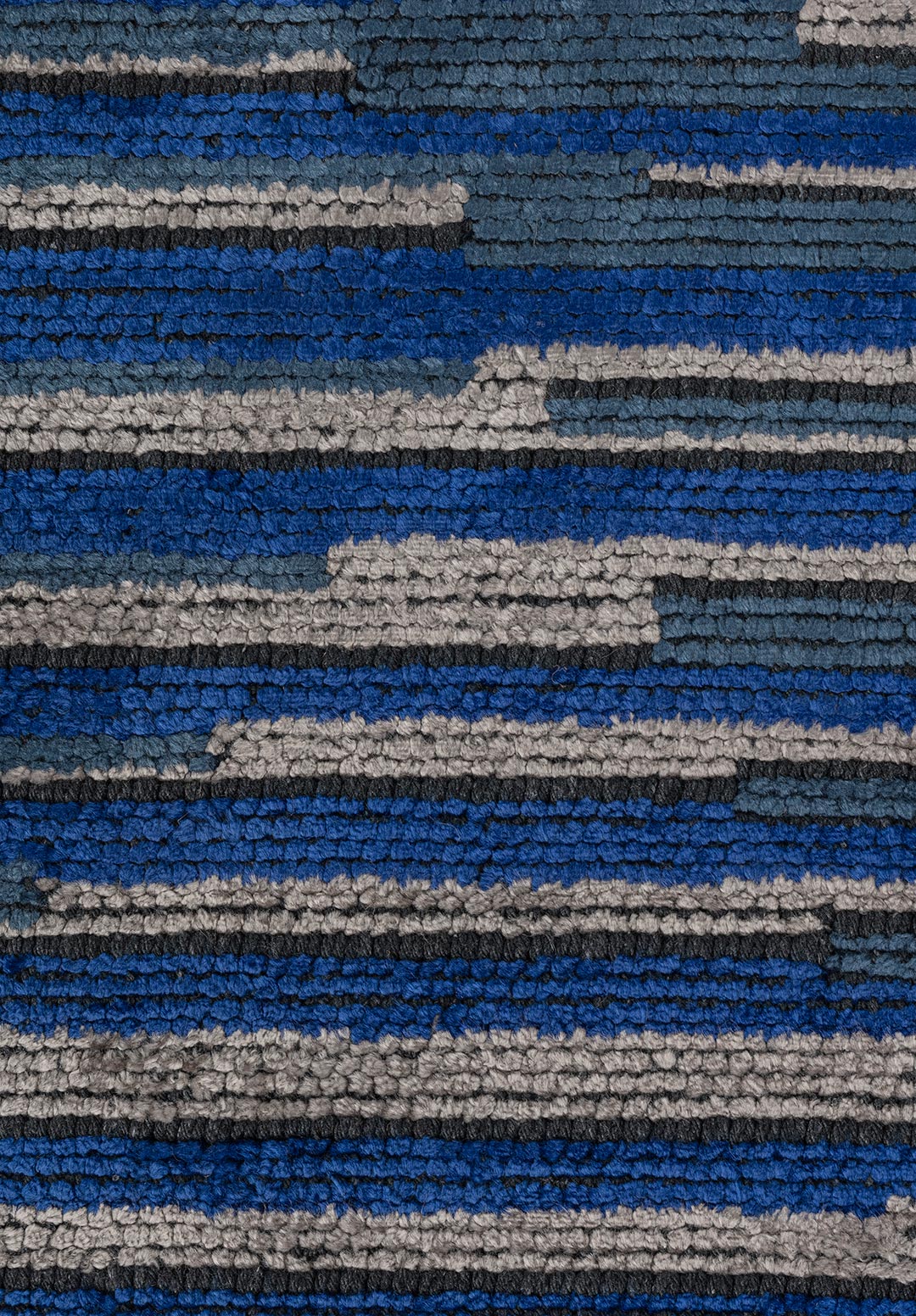 BARCELONA NAVY BLUE - SAX BLUE - LIGHT GREY RUG