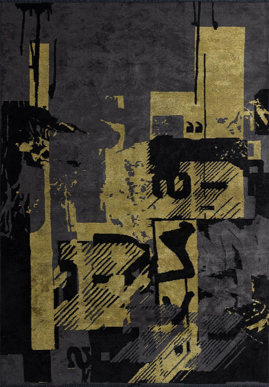 BILBAO SİYAH - SARI - KÖMÜR HALI