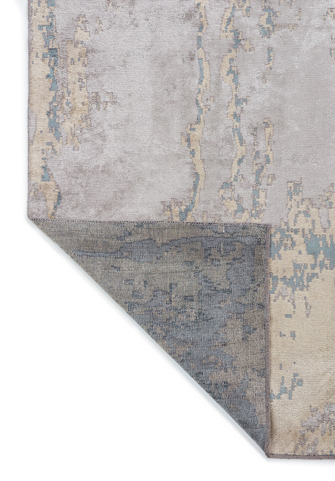ATHENS LIGHT GREY - CREAM - BLUE RUG