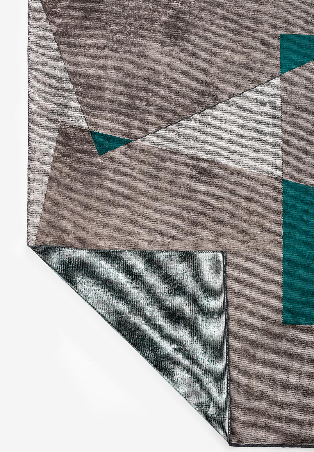 SALZBURG DARK TURQUOISE - DARK GREY - LIGHT GREY RUG