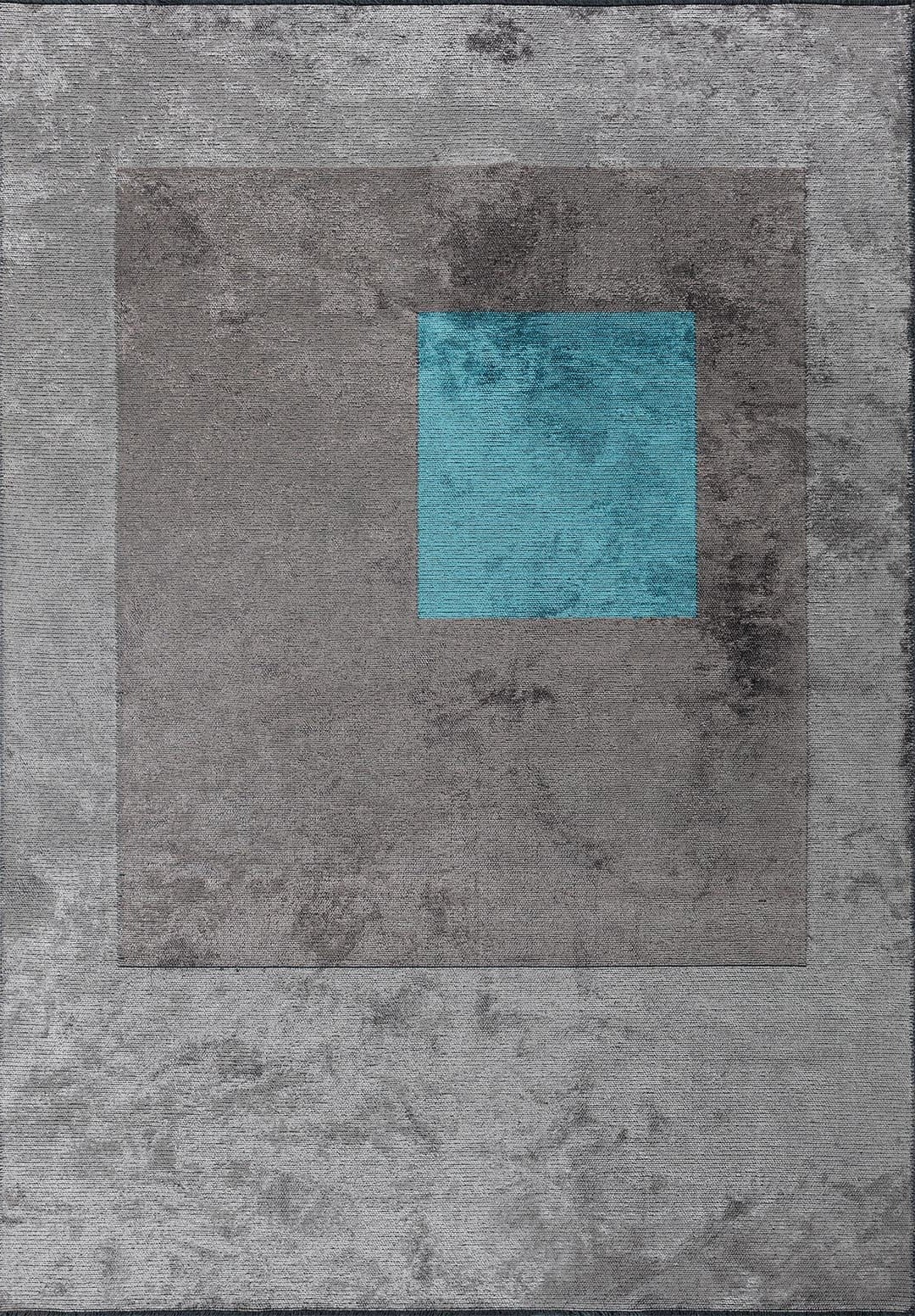 LYON TURKUAZ - KOYU GRİ - AÇIK GRİ HALI