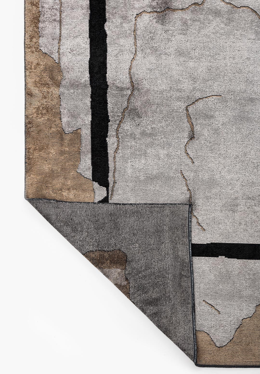 SALAMANCA BLACK - DARK BEIGE - LIGHT GREY RUG