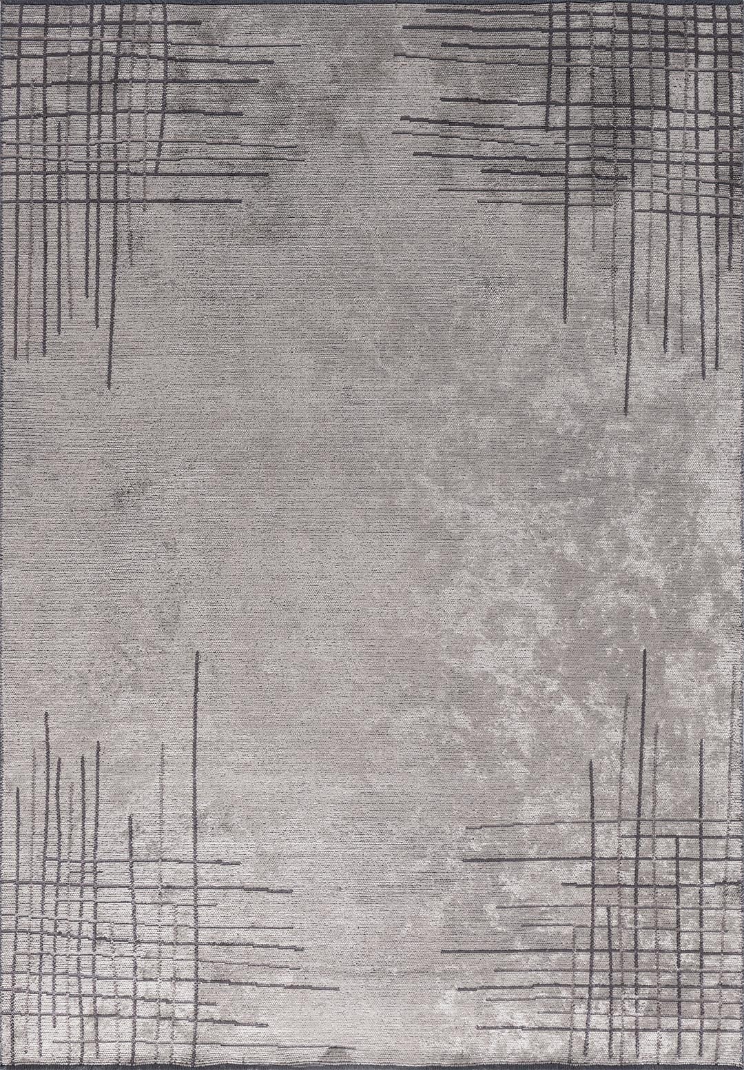 MANHATTAN CREAM - DARK GREY - CHARCOAL RUG
