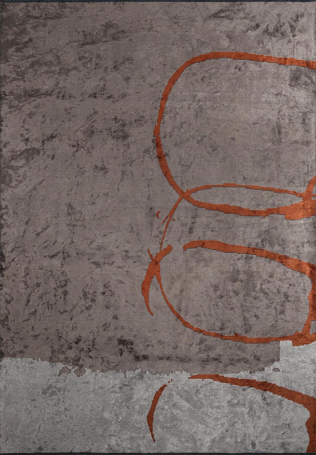 MUNICH DARK GREY - LIGHT GREY - RUST RUG