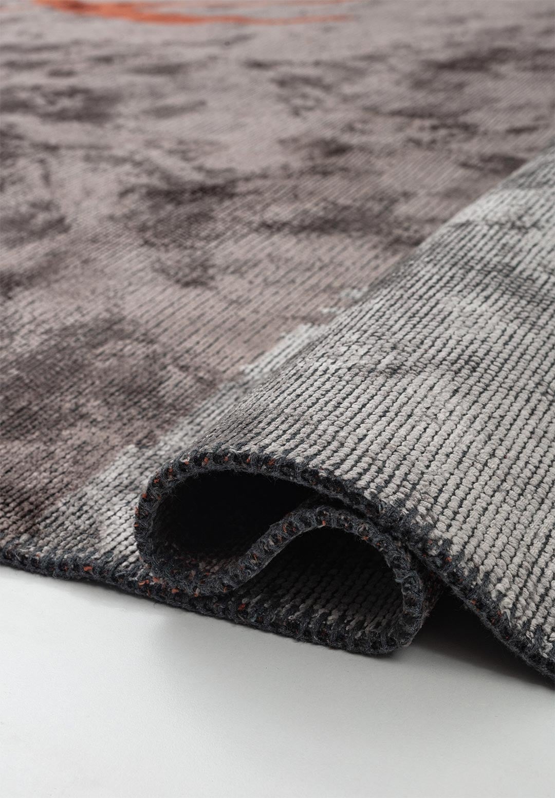 MUNICH DARK GREY - LIGHT GREY - RUST RUG