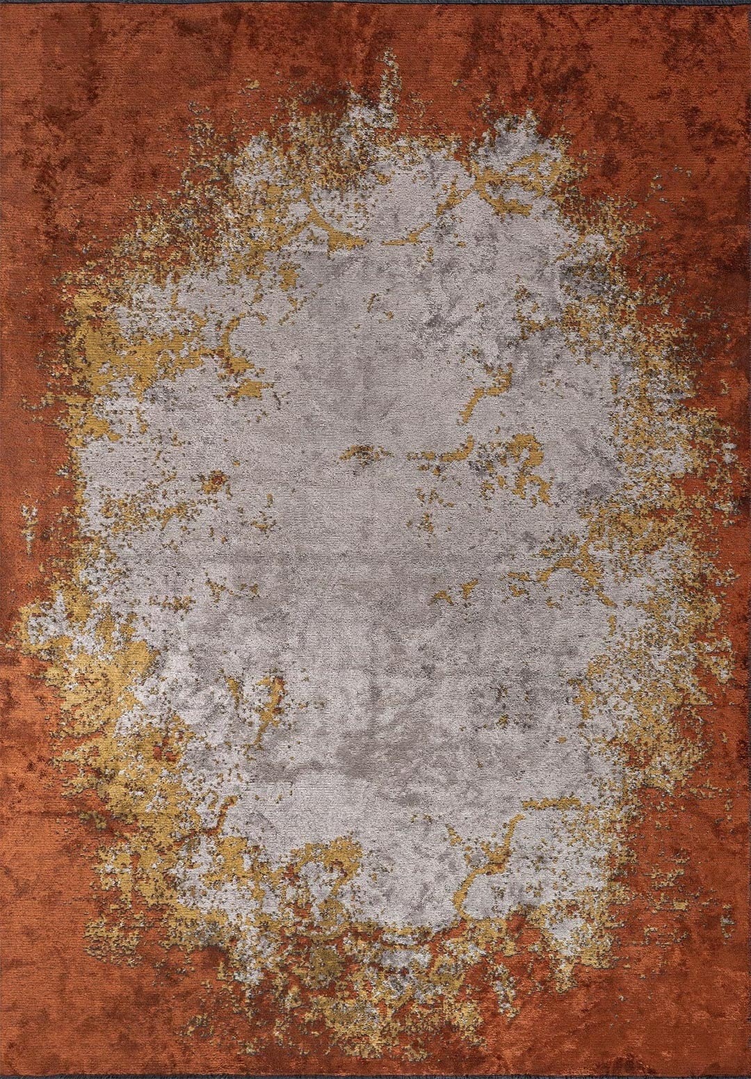 OSLO RUST - MUSTARD - CREAM RUG
