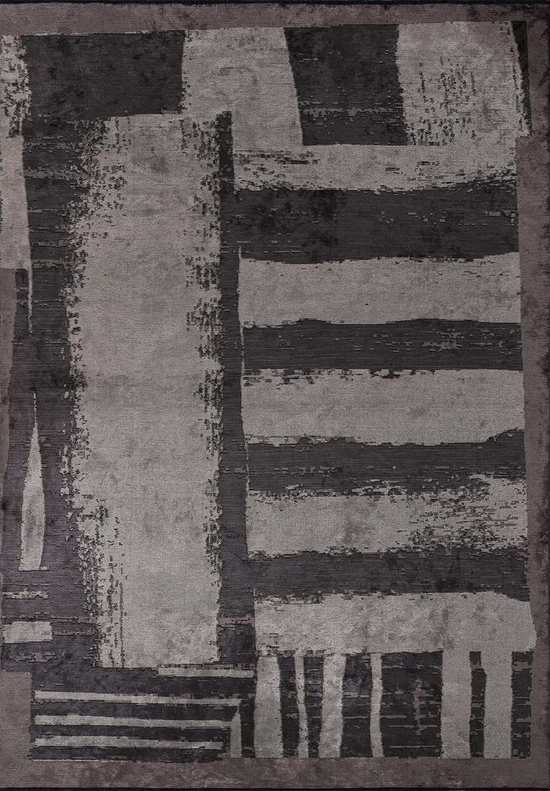 CAMBRIDGE CHARCOAL - DARK GREY - CREAM RUG