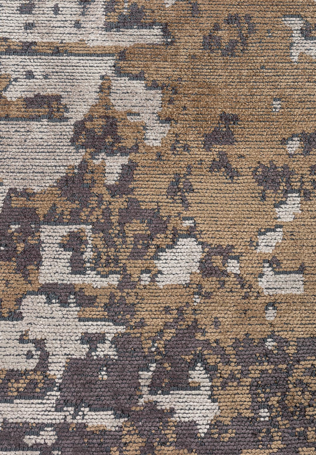 CORFU CHARCOAL - LIGHT BROWN - CREAM RUG