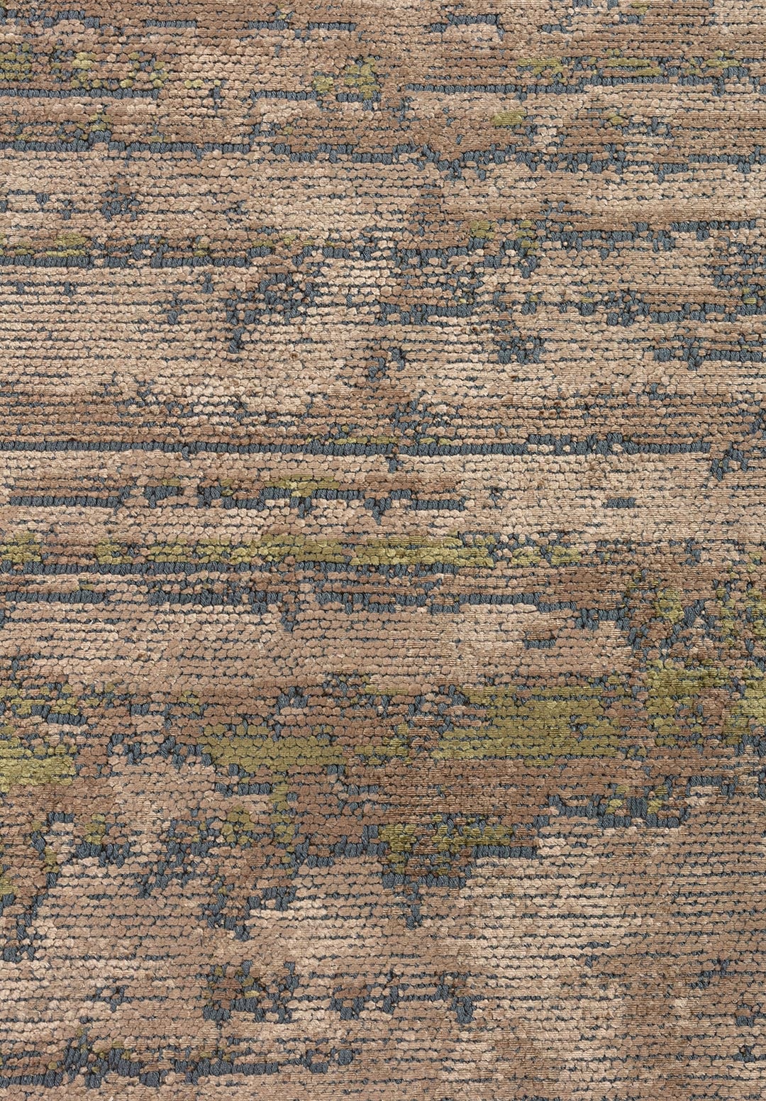 VOLOS GREEN - LIGHT BROWN - DARK BEIGE RUG