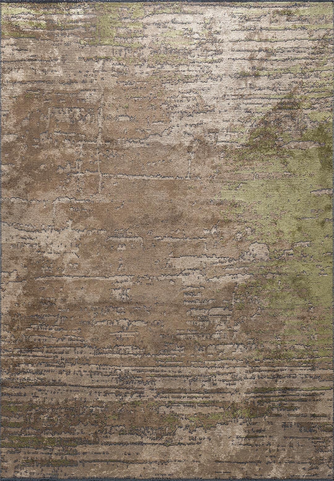 VOLOS GREEN - LIGHT BROWN - DARK BEIGE RUG