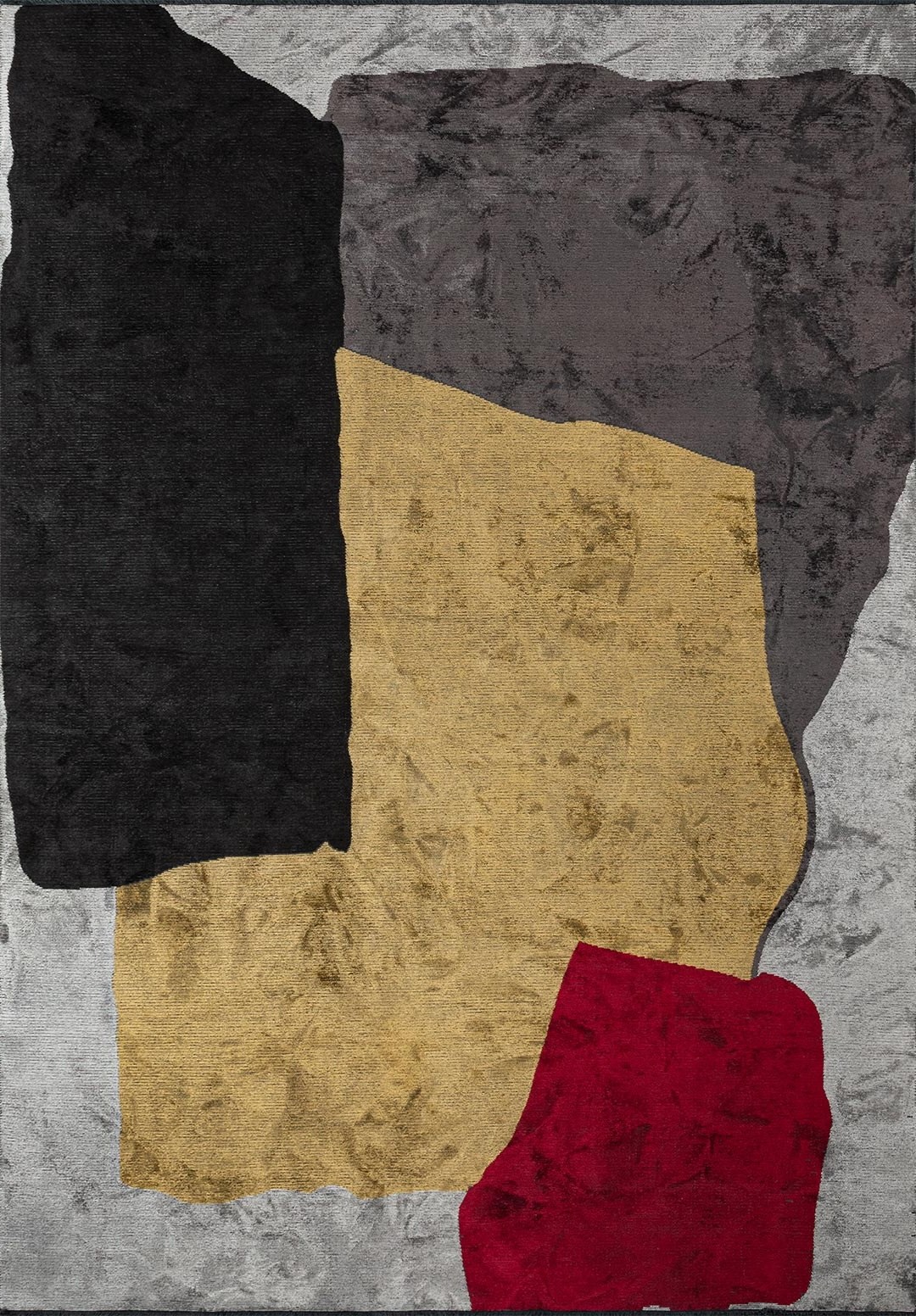MIAMI BLACK - RED - GOLD - CHARCOAL - LIGHT GREY RUG
