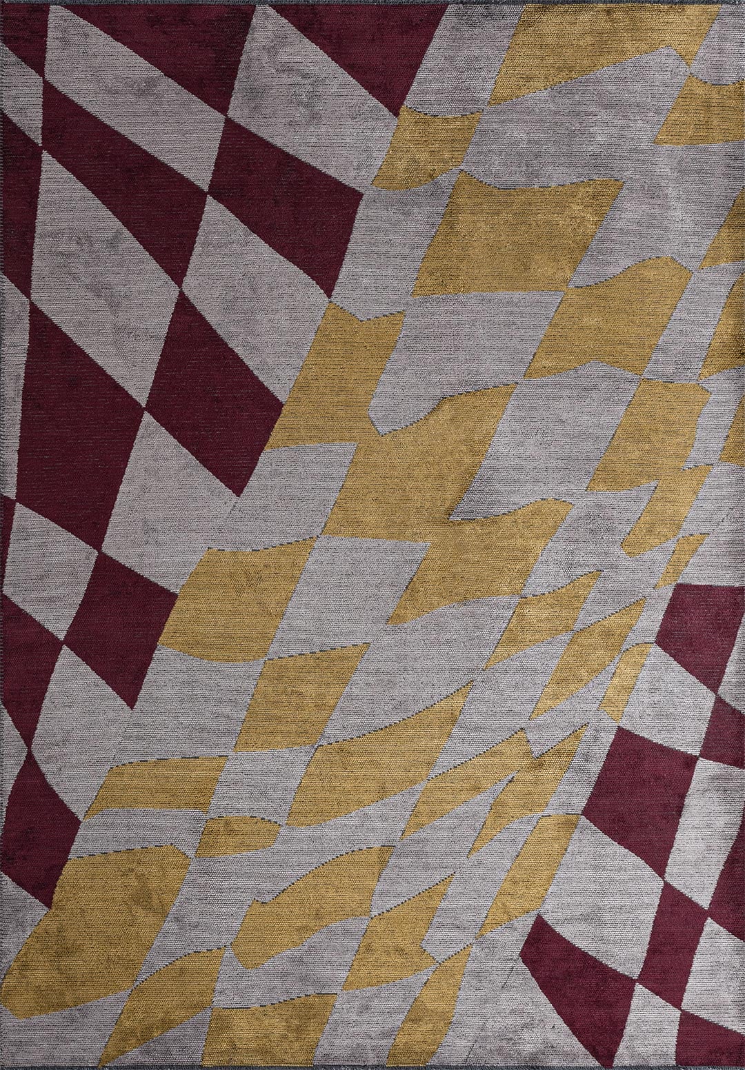 JERSEY CHERRY - LIGHT GREY - GOLD - LIGHT GREY RUG