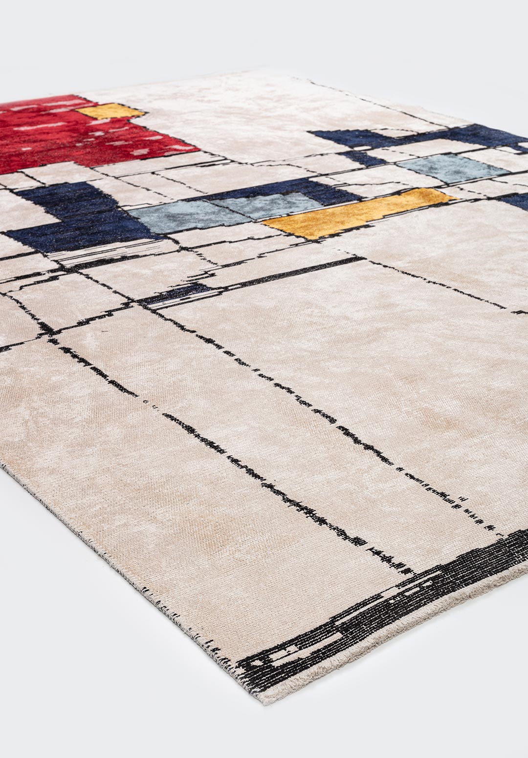 BRISTOL BLACK - DARK NAVY - RED - GOLD - BLUE - ECRU RUG