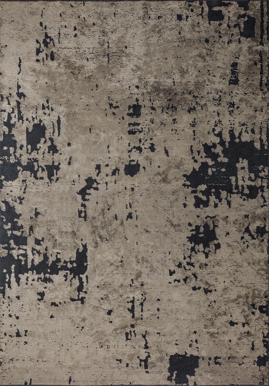 VERONA MATTE BLACK - BEIGE RUG