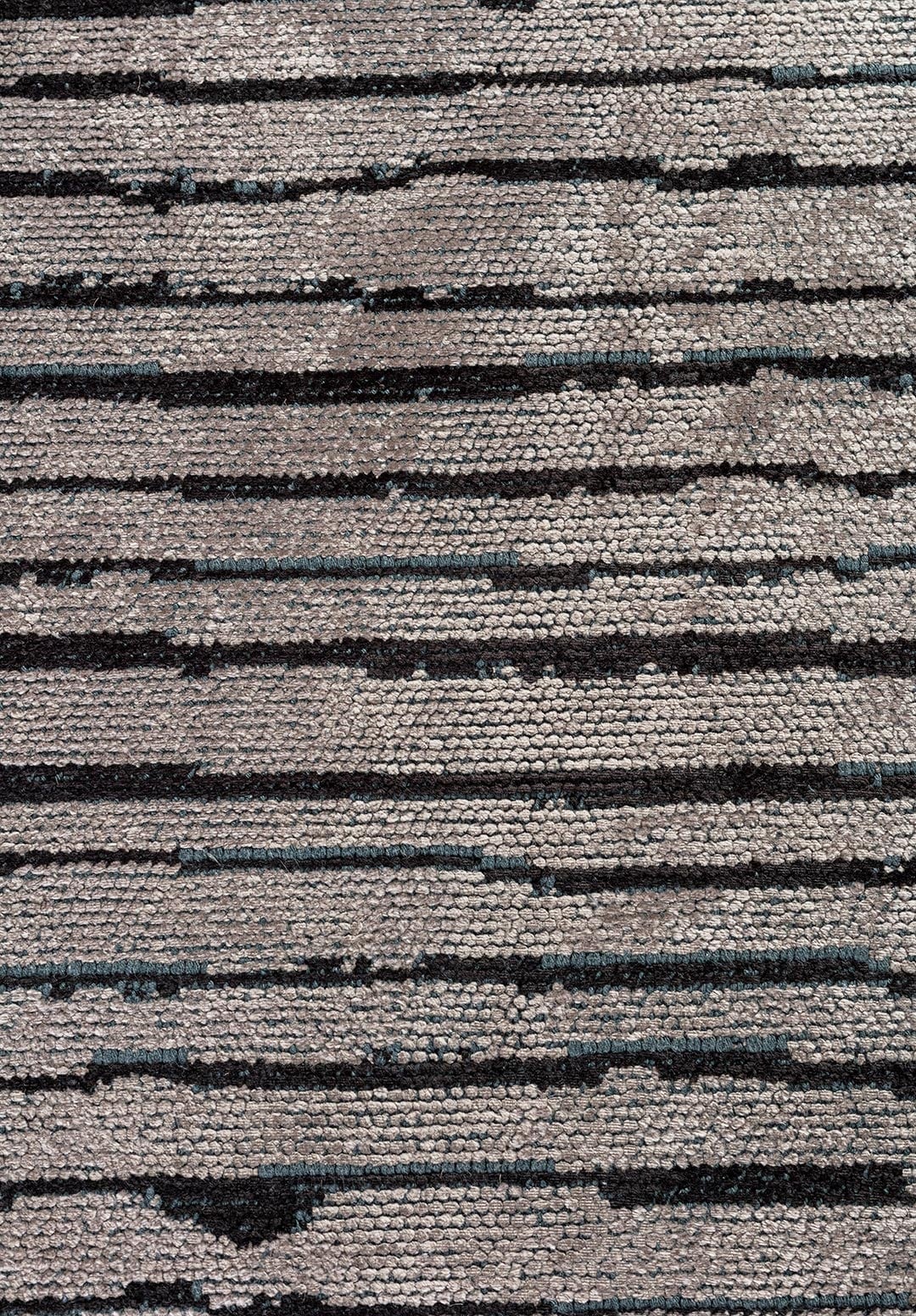 STRIPE BLACK - DARK GREY RUG