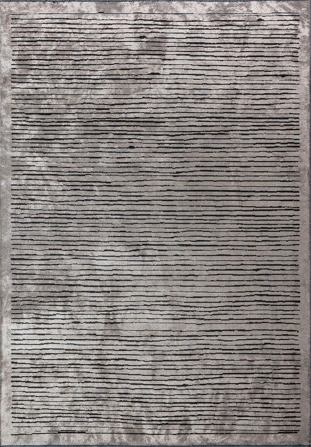 STRIPE BLACK - DARK GREY RUG