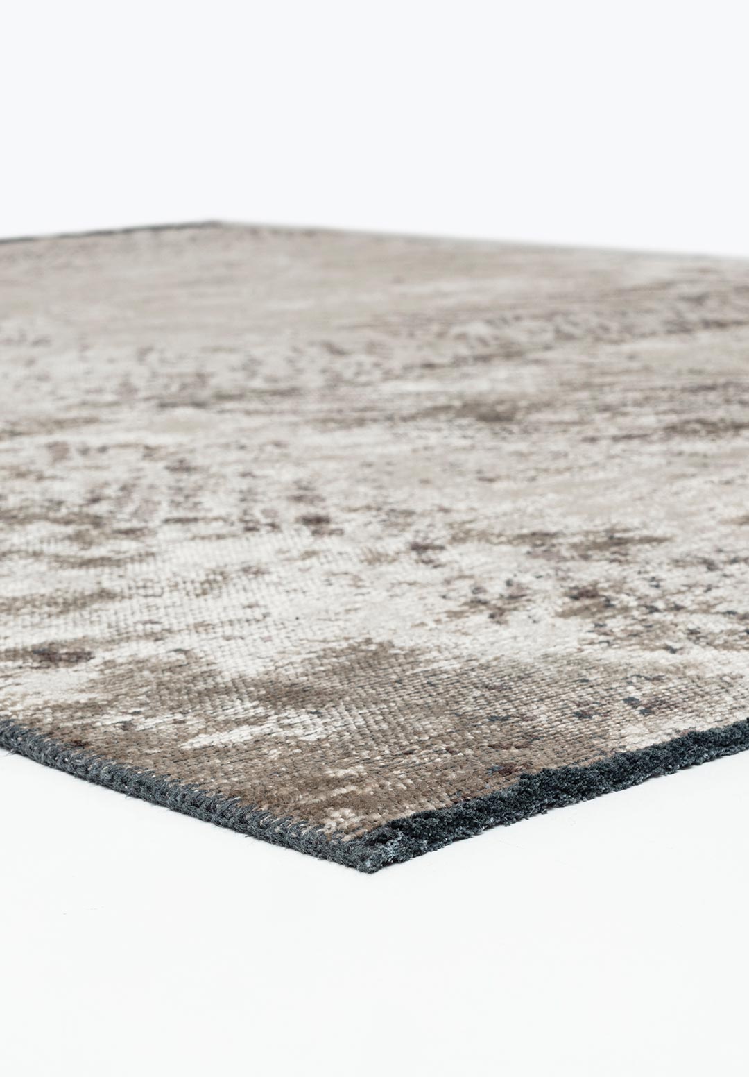 RUSTIC CREAM - DARK GREY RUG