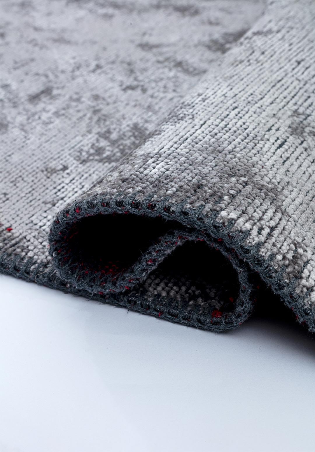 BARBER KIRMIZI - AÇIK GRİ HALI