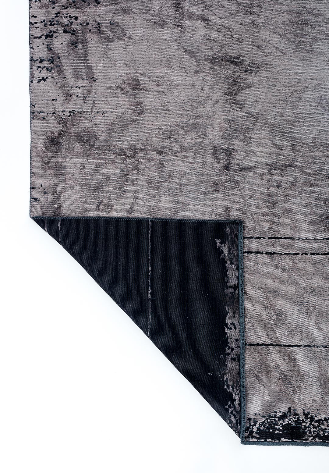 BARBER BLACK - DARK GREY RUG